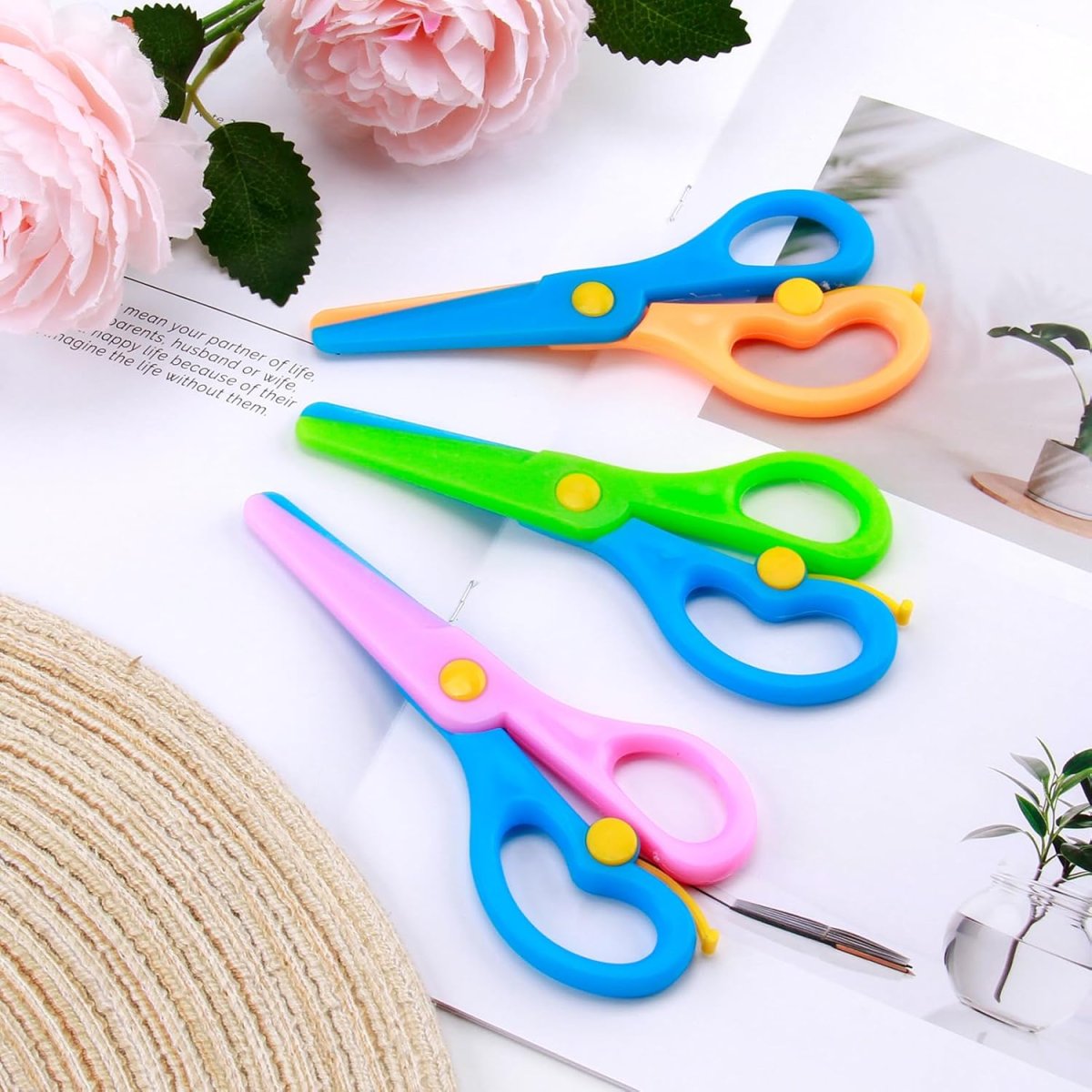 Ciseaux d’apprentissage pour enfants 2-3 ans avec pointe ronde – Image 7