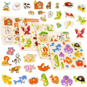 « Puzzle Montessori en Bois The Twiddlers pour Enfants : Jouet Éducatif et Cadeau Idéal »