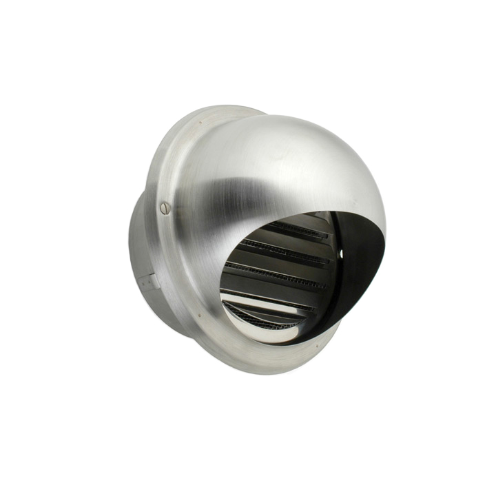 Bouche d’aération Coquille Inox Mat ø100mm