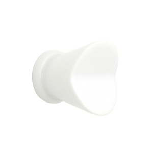 Bouton de meuble Ailes Porcelaine Blanc
